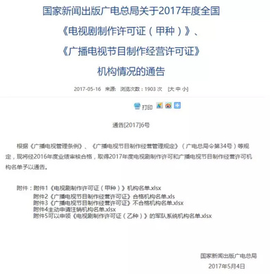 2017年度廣電許可證不合格1835家，揭秘背后原因竟是節目制作經營